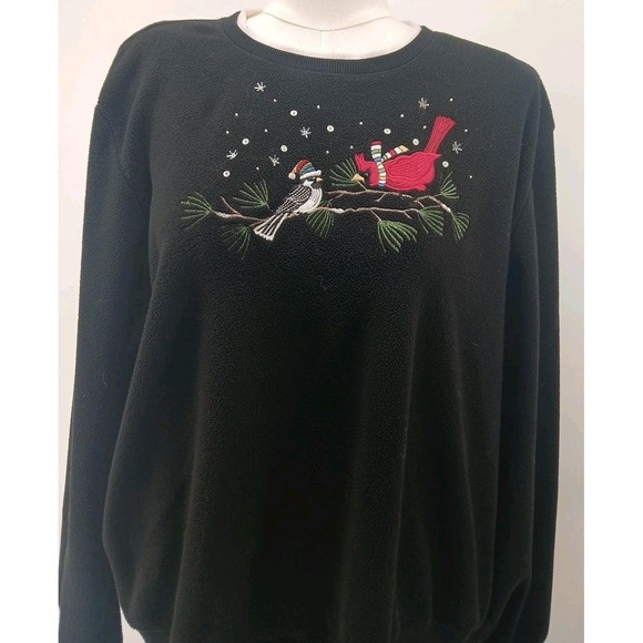 Alfred Dunner Sweaters - Alfred Dunner Classics Cardinals Embroidered Pullover Sweater '90s Grandma Chic